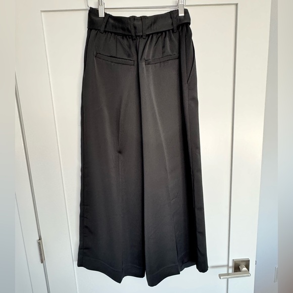 Club Monaco Silk Wide Pants Black Brand New Size 2 - Picture 5 of 8